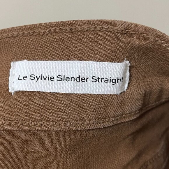 Frame Le Sylvie Slender Straight Coated High-Rise Jeans sz 25 - Picture 8 of 16